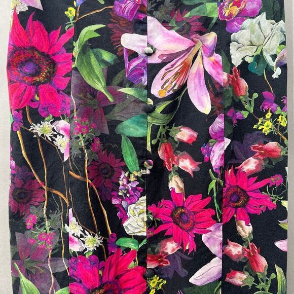 B51 Marchesa Notte Midi Dress Womens 2 Fairy Coquette Floral Feminine Swiftie - Picture 10 of 12